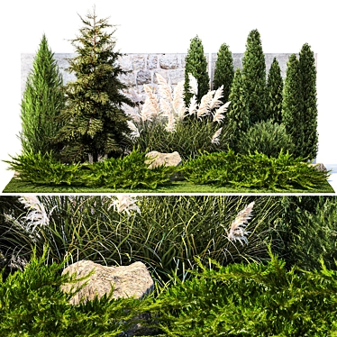 Landscape Design Plant Collection 3D model image 1 