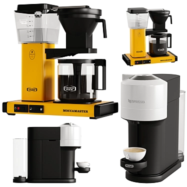 Multi-Purpose Coffee Maker Set 3D model image 1 