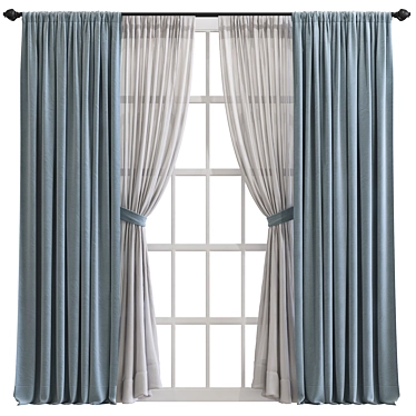 Retrofit Mesh Curtain Design 3D model image 1 