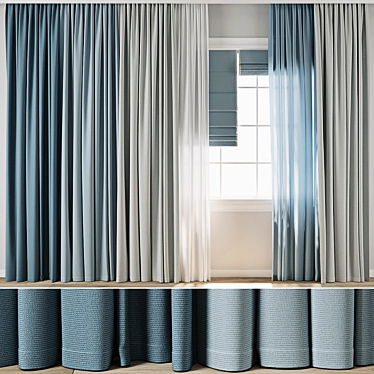  Curtain 3D Model Pack 3D model image 1 