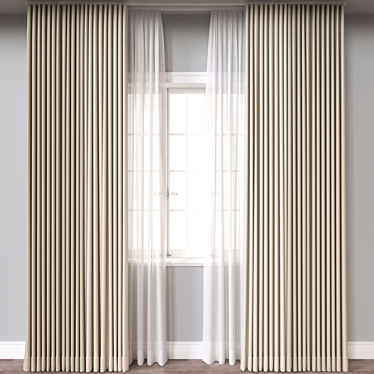 Versatile 3D Curtain Models (FBX/VRay) 3D model image 1 