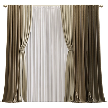 Redefine Curtain Design 3D model image 1 