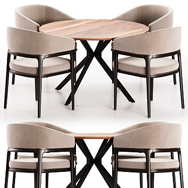 Modern Dining Set 61 Furniture 3D model image 1 