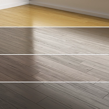 Variety Oak Flooring Options 3D model image 1 