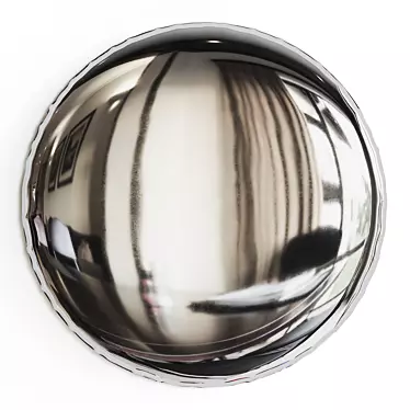 Sleek Modern Abstract Mirror Design 3D model image 1 