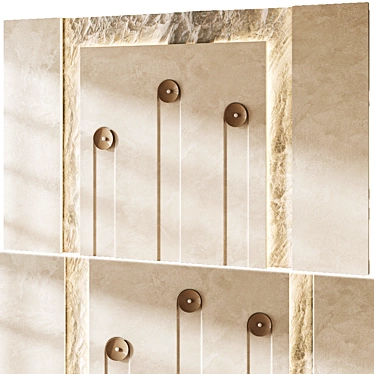  Decorative Wall Panel Headboard 3D model image 1 