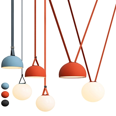 Modern Elegance Pendant Lighting 3D model image 1 
