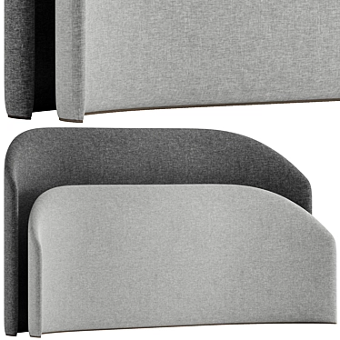  Versatile Headboard: 2 Sizes, 2 Colors 3D model image 1 