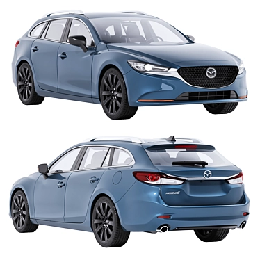 Mazda 6 SP Wagon Asset 3D model image 1 