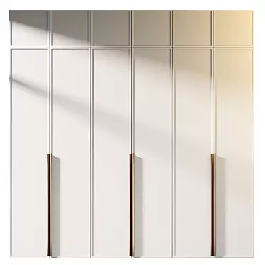 Modern Model Wardrobe 018 Kit 3D model image 1 