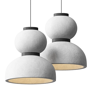 Modern Minimalist Noguchi Pendant Lamp 3D model image 1 