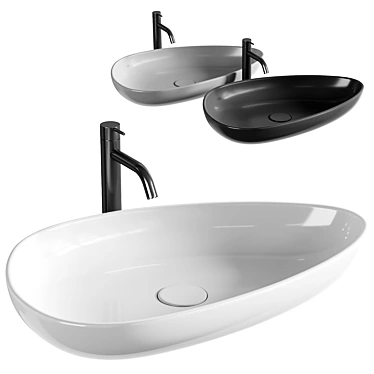 BOCCHI Etna Ceramic Sinks 3D model image 1 