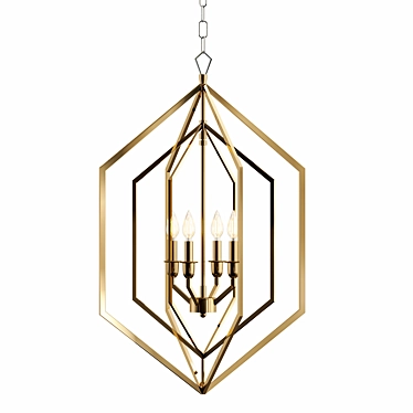 Hemisphere Prism Chandelier VRay Modeller 3D model image 1 