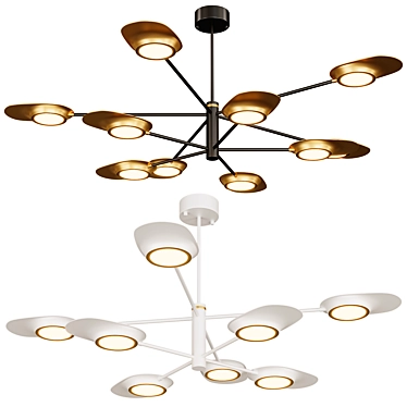 INGEL Designer Chandelier: Modern Elegance 3D model image 1 