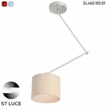 SL460.102.01 Ceiling lamp ST-Luce Chrome/White OM