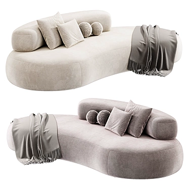 Contemporary Bubble Rock Sofa Fixiation 3D model image 1 