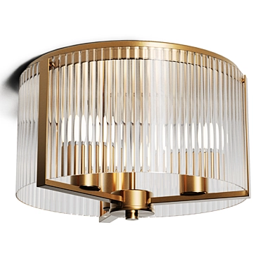 Jethra Flush Mount Light 3D model image 1 