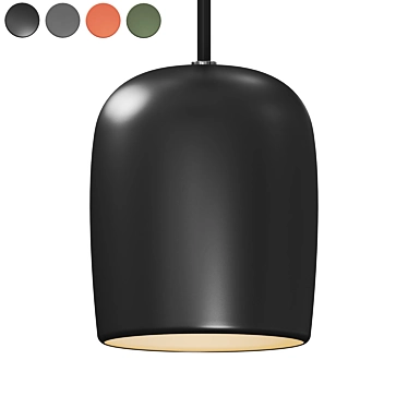 Elegant Scandinavian Pendant Light 3D model image 1 
