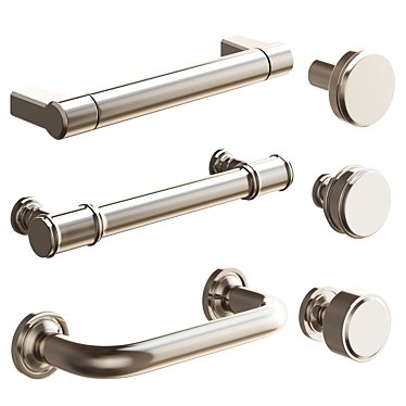 Rejuvenation Cabinet Hardware Set 3D model image 1 