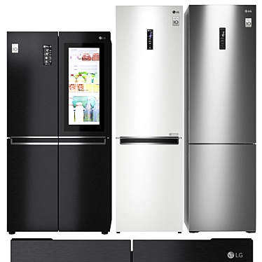 LG Refrigerator Set Trio 3D model image 1 