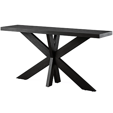 Sleek 160cm Johnathon Console Table 3D model image 1 