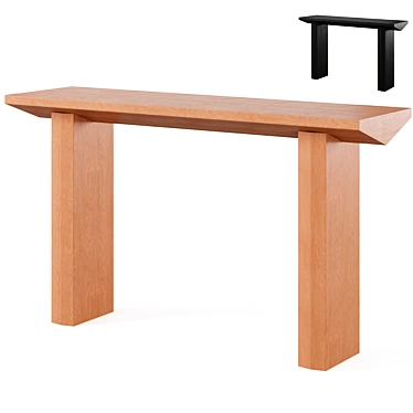 Sleek Carly Console Table 3D model image 1 