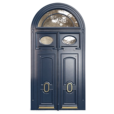 Classic Tempera Door 3D Model 3D model image 1 