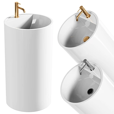 Cosmo Mirasoft Washbasin 3D model image 1 