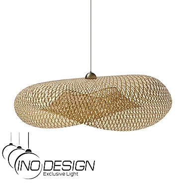 Inodesign Rattan Pendant Light 3D model image 1 