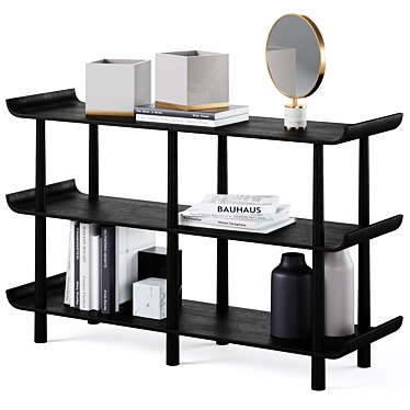 Modern Elegance: Payton Shelving Set 3D model image 1 
