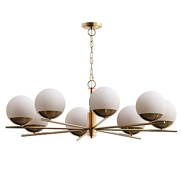 BOMBAZINE 8 Pendant Light Fixture 3D model image 1 