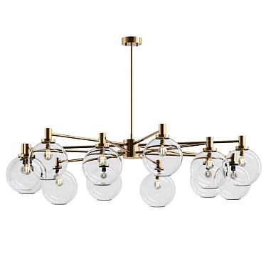 Elegant Selva Chandelier Light 3D model image 1 