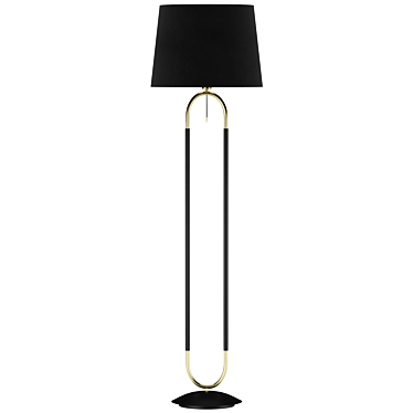 Elegant Satin Floor Lamp 3D model image 1 