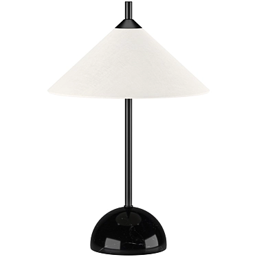 Elegant Marble Base Table Lamp 3D model image 1 