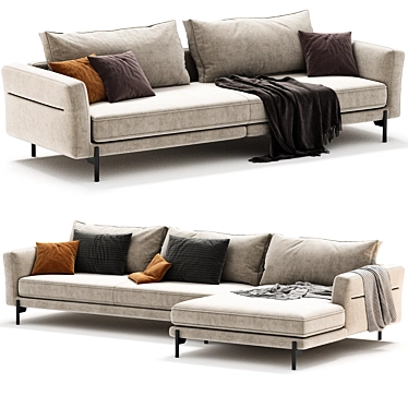 Stylish PENTA By NICOLINE Sofa 3D model image 1 