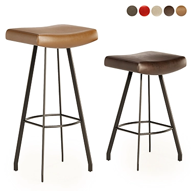 Stylish Sidney Barstool Collection 3D model image 1 