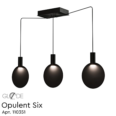 Opulent Six Pendant by GLODE 3D model image 1 