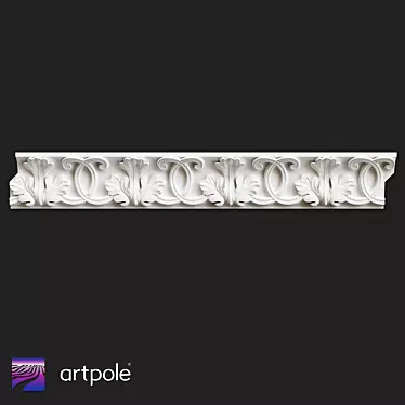 Ornamental Gypsum Cornice SK142 3D model image 1 