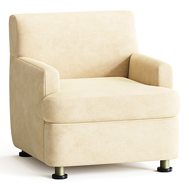 Modern Renwick Chair by West Elm 3D model image 1 