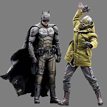 The Batman Riddler Figures Set 3D model image 1 