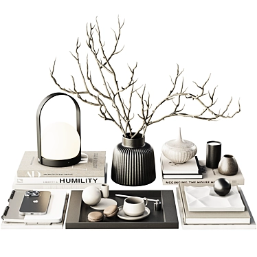 Versatile Decorative Set with 64 Items 3D model image 1 