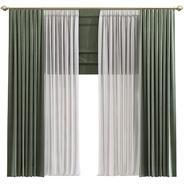 Zenith Curtains Redesign & Retopology 3D model image 1 