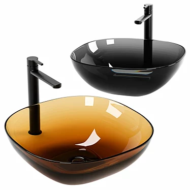 Sink ABBER Kristall AT2806 ONIX/OPAL