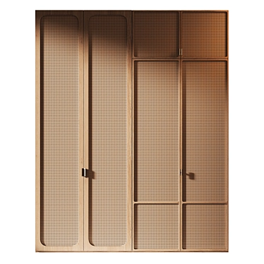 Dual Configuration Wood Furniture 3D model image 1 