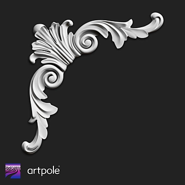 ArtPole SU10 Gypsum Corner 3D model image 1 