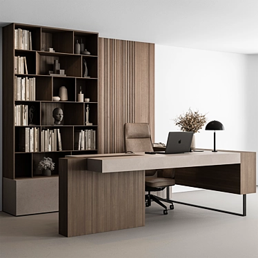 Executive Boss Desk 524 3D model image 1 