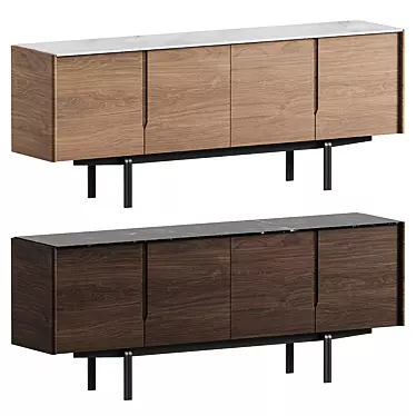 Wewood Panama Sideboard: Wooden Elegance 3D model image 1 