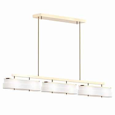 Elegant Spate Pendant Lamp 3D model image 1 