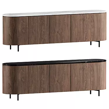 Contemporary RE.TO Wooden Sideboard 3D model image 1 