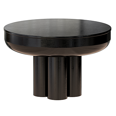 Modern Crown Side Table 3D model image 1 